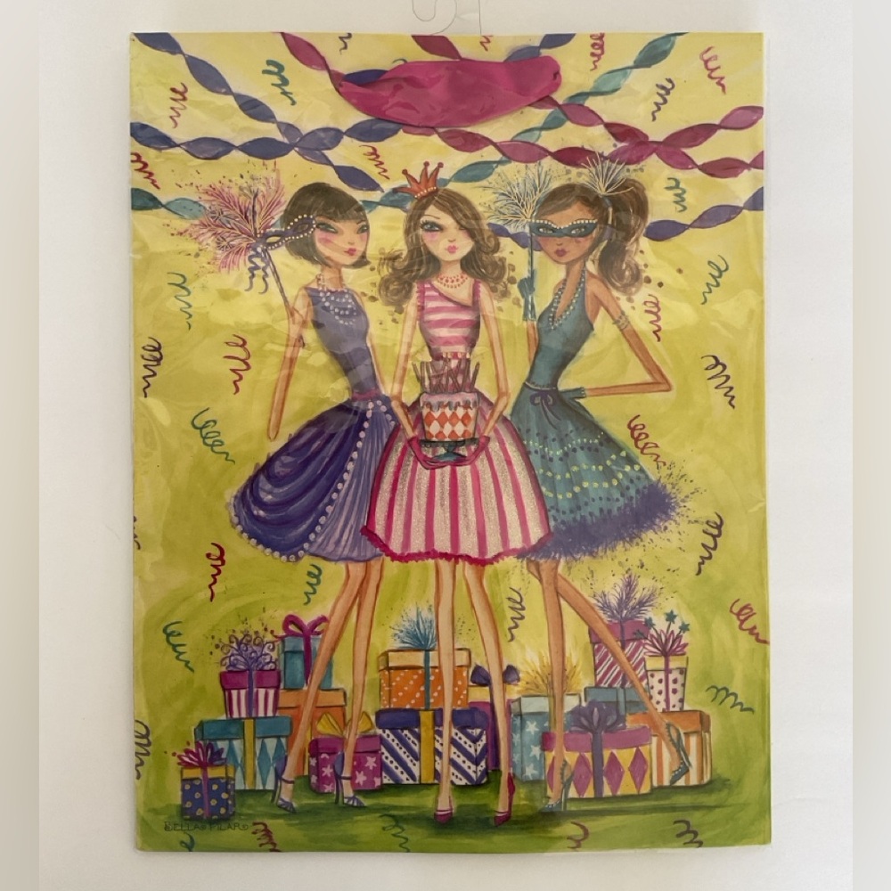 Papyrus Bella Pilar Artwork gift Bag NWT